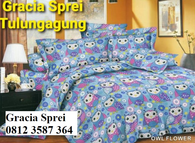 <p>Sprei Disperse Owl Flower dengan ukuran yang te